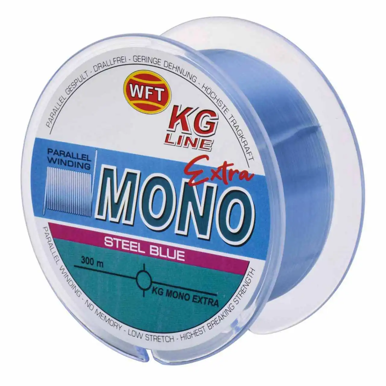 WFT KG Line Mono Extra Steel Blue 0,33mm 10,4kg 300m – Bild 2