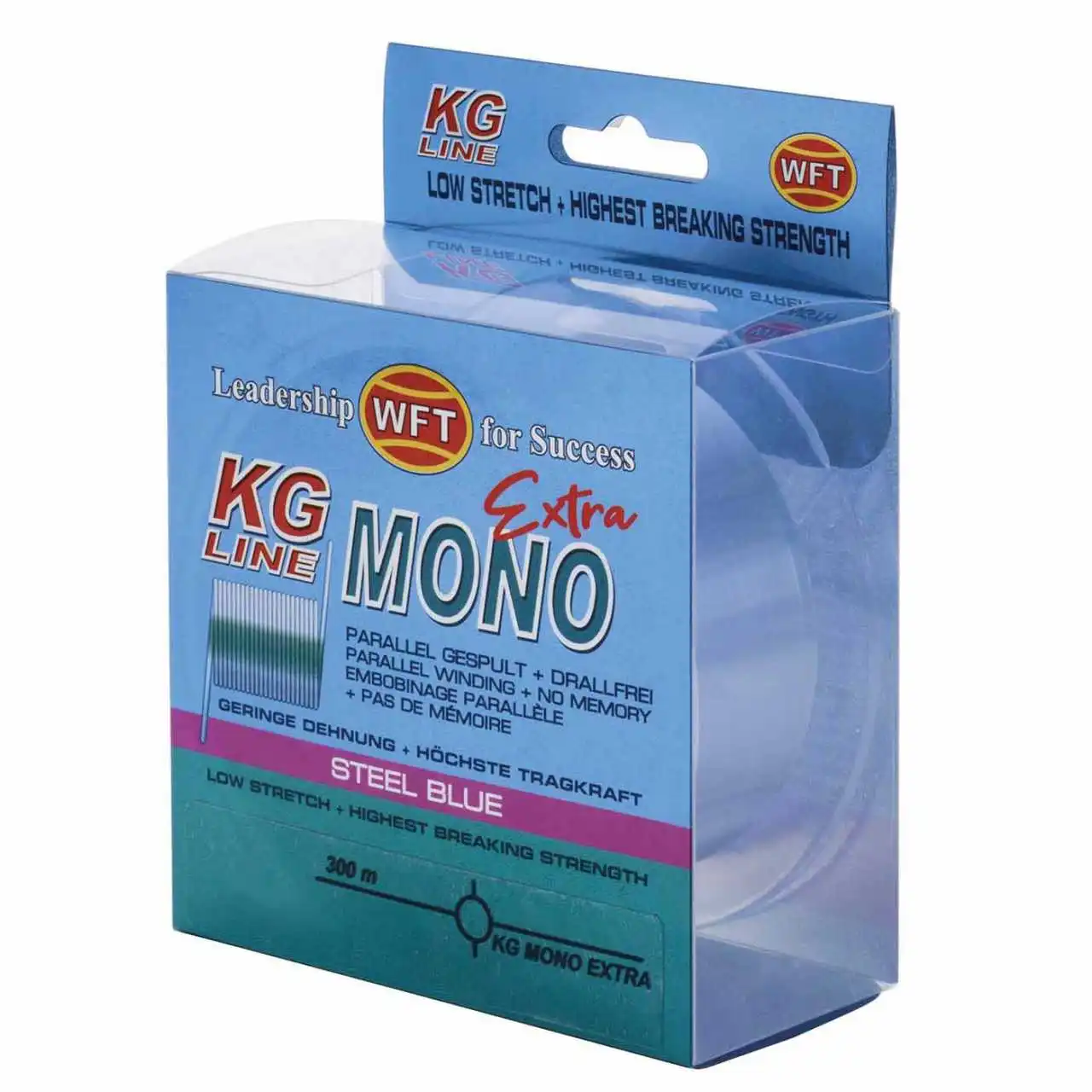 WFT KG Line Mono Extra Steel Blue 0,33mm 10,4kg 300m