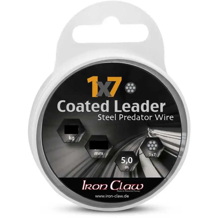 Iron Claw Coated Leader 1X7 0,39 Mm 12 Kg 5 Meter Schwarz 3 Iron Claw Coated Leader 1X7 0,39 Mm 12 Kg 5 Meter Schwarz