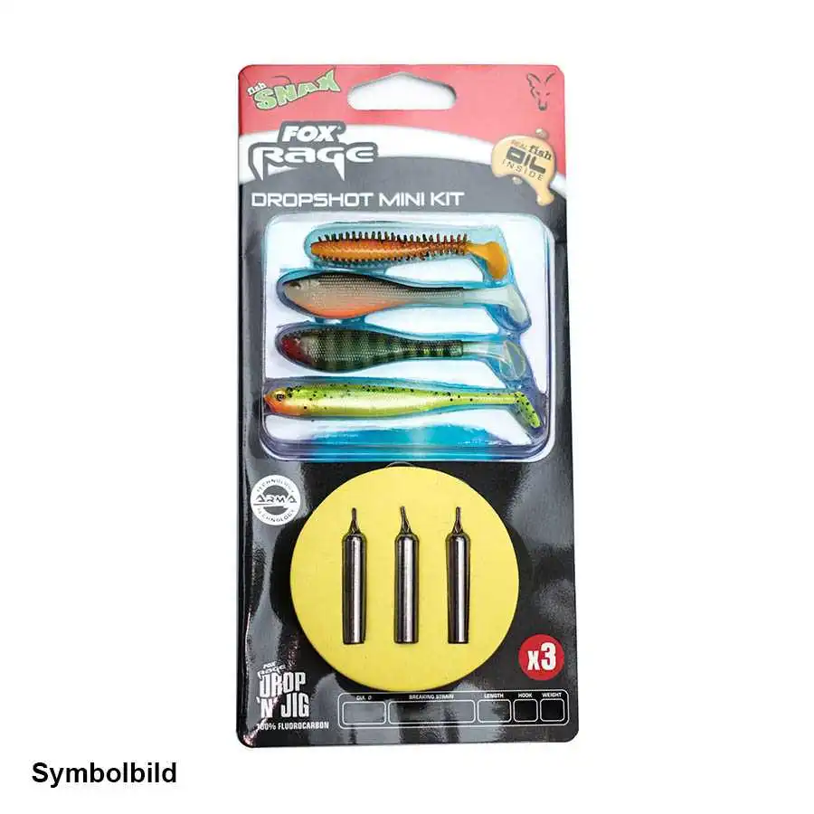 Fox Rage Dropshot Kit 11.35lb 0.27mm 1m 12g Gr4 3 Fox Rage Dropshot Kit 11.35lb 0.27mm 1m 12g Gr4