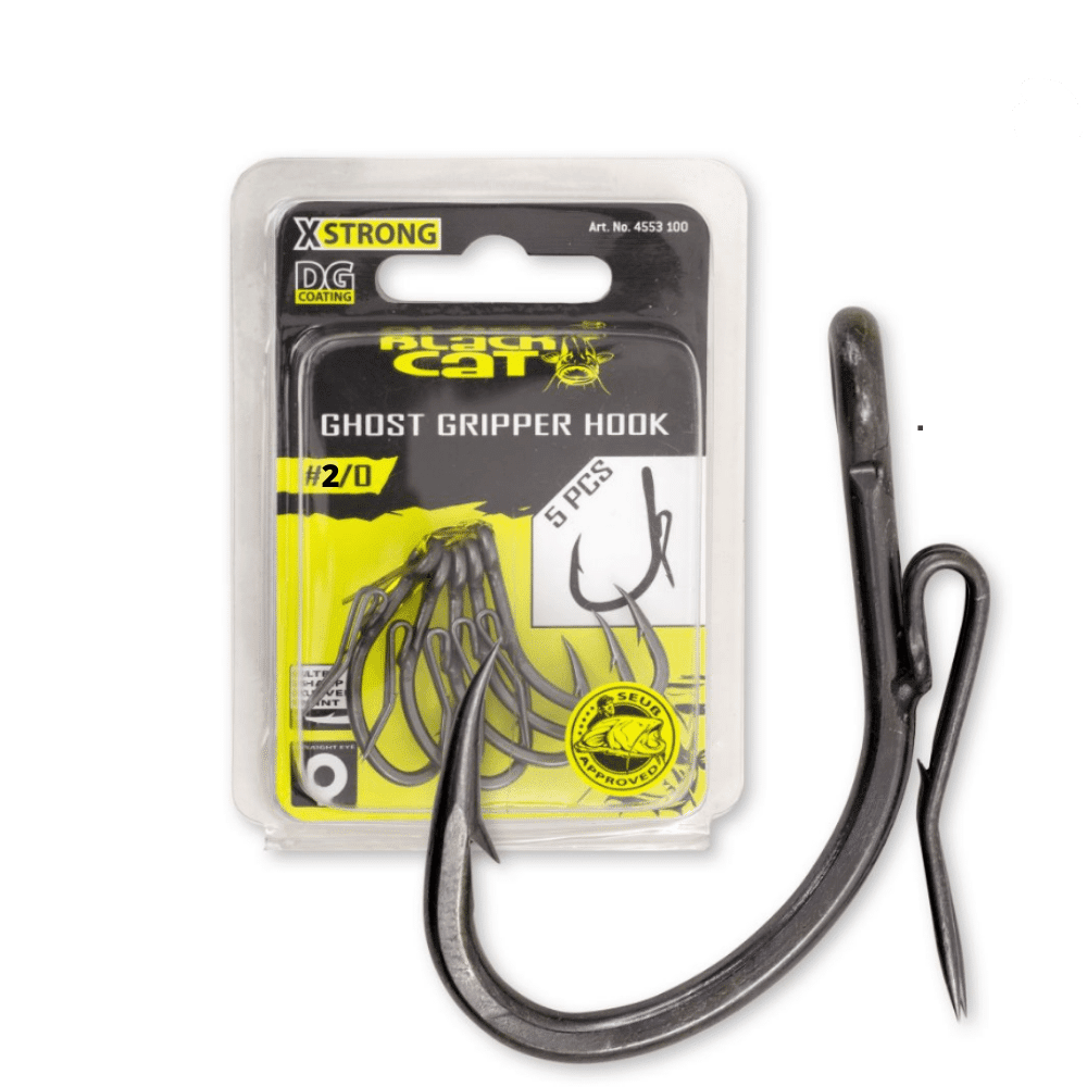 Black Cat Ghost Gripper-Haken DG Größe 2/0 5 Stück 3 Black Cat Ghost Gripper-Haken DG Größe 2/0 5 Stück