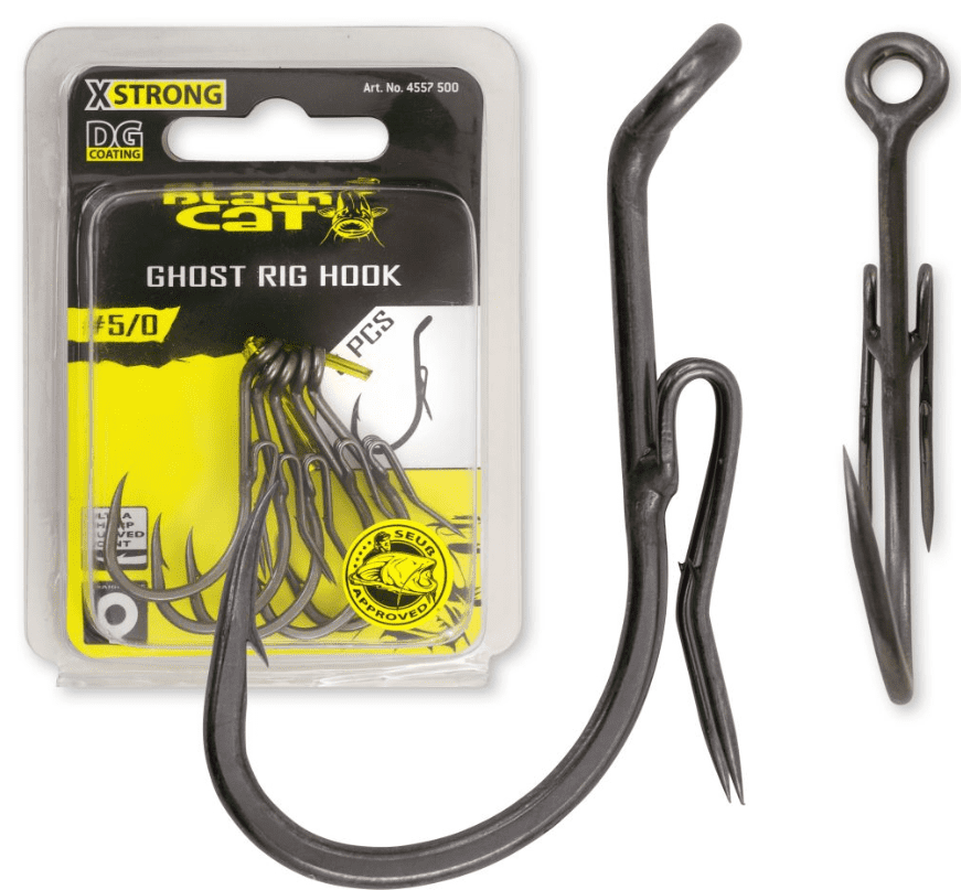 Black Cat Ghost Rig-Haken DG Größe 5/0 5 Stück 3 Black Cat Ghost Rig-Haken DG Größe 5/0 5 Stück