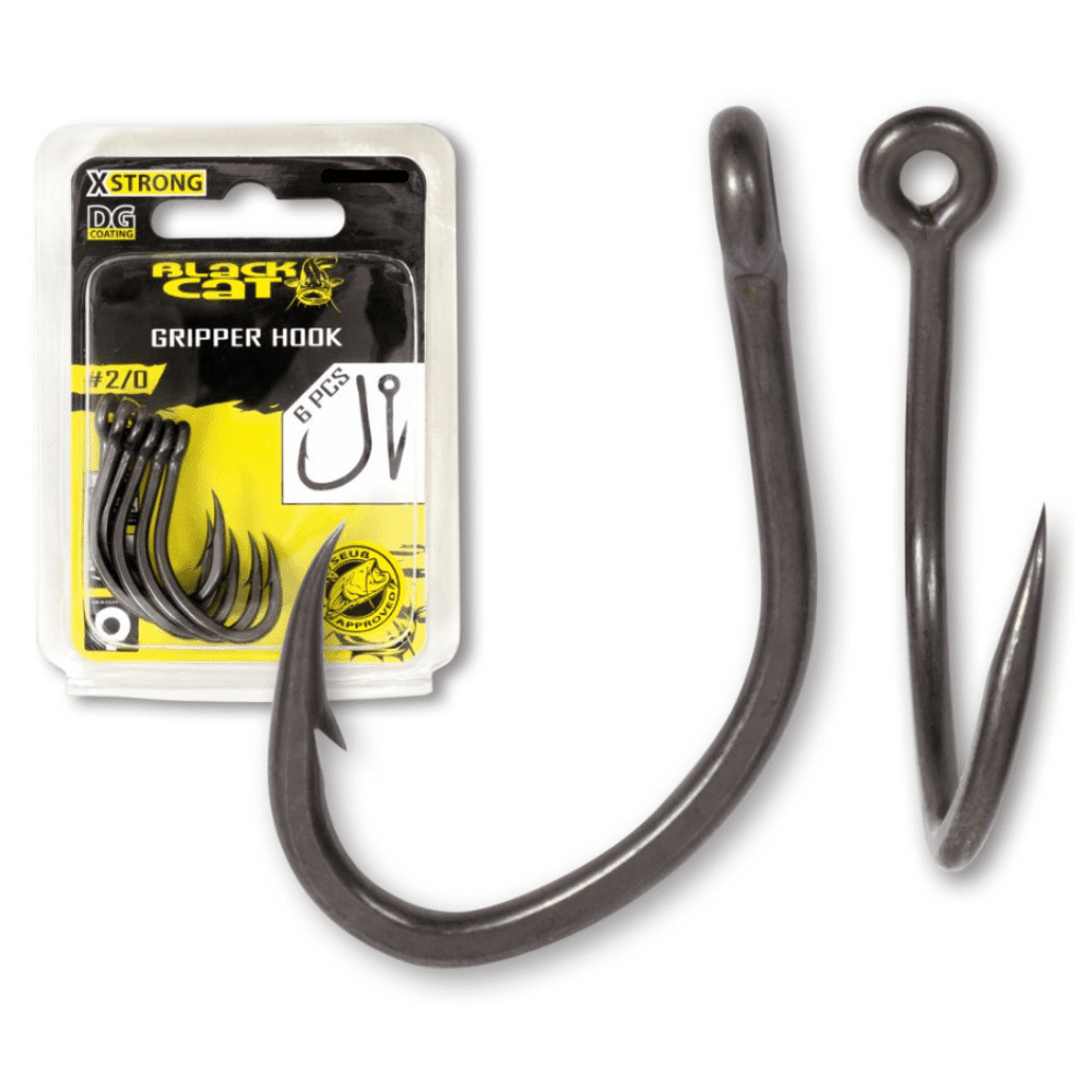 Black Cat Gripper Haken DG Größe 1/0 6 Stück 3 Black Cat Gripper Haken DG Größe 1/0 6 Stück