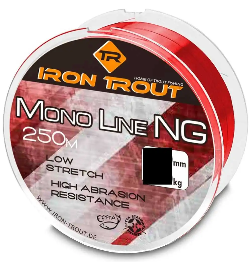 Iron Trout Mono Line NG 0,18 Mm 2,59 Kg 250 Meter Dark Red 3 Iron Trout Mono Line NG 0,18 Mm 2,59 Kg 250 Meter Dark Red