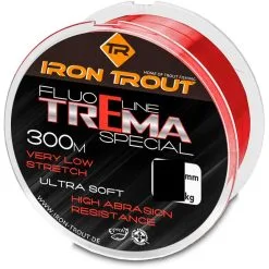 Iron Trout Trema Special 0,20 Mm 3,20 Kg 300 Meter Fluo Red